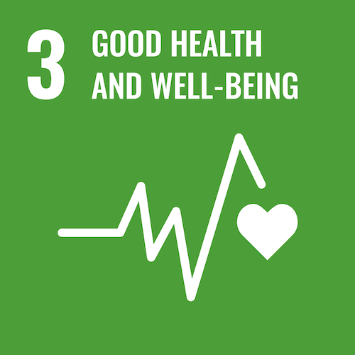 UN Sustainable Development Goals icon for good health and well-being