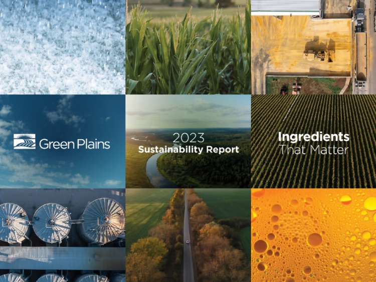 The cover of the Green Plains 2023 Sustainability Report